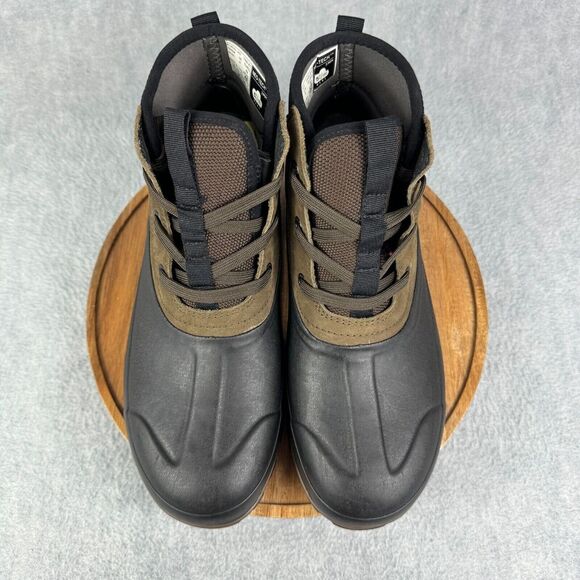 Bogs Boots Mens Size 9 Casual Lace Black Brown Duck Boots Waterproof Neo-Tech - Picture 8 of 10